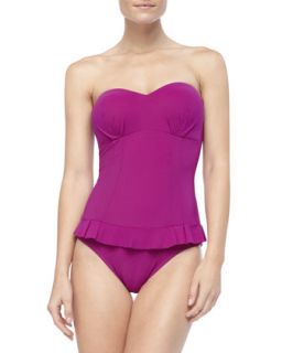 Womens Ruffled One Piece Swimsuit   Profile by Gottex   Violet (6)