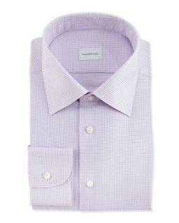 Mens Tic Weave Dress Shirt, Purple   Ermenegildo Zegna   Purple (18)