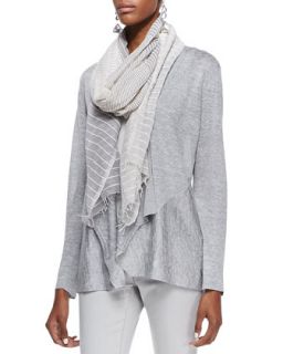 Handloomed Color Shift Scarf, Pewter   Eileen Fisher   Pewter (ONE SIZE)