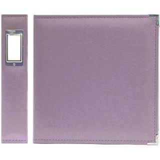 We R Memory Keepers Faux Leather 3 Ring Binder, 8.5 x 11, Lilac