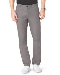 Mens Modern Fit Linen Jeans   Michael Kors   Grey (34)