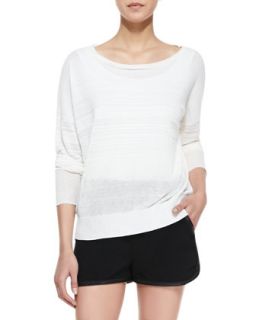 Womens Denise Bateau Neck Sweater   Rag & Bone   White (X SMALL)