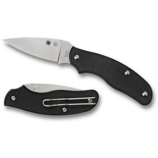 Spyderco Spy DK Plain Edge Knife   Black (4000089)