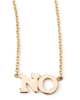 No Necklace, Gold   Zoe Chicco   Gold