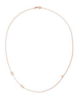 Mini 3 Number Necklace, Rose Gold   Maya Brenner Designs   Rose gold (One Size)