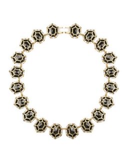 Baguette Trim Black Tourmaline Collar Necklace   Kendra Scott Luxe   Black
