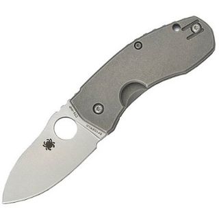 Spyderco Techno Titanium XHP Plain Edge Knife (4009268)