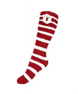 Red Santa Fluffy 3D Slipper Socks