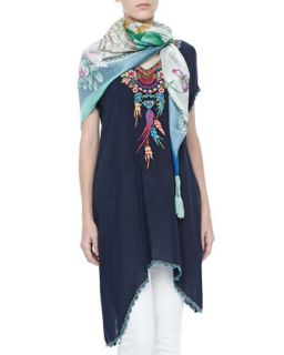 Blue Springs Printed Scarf   Johnny Was Collection   Multi (ONE SIZE)