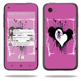 MightySkins Protective Vinyl Skin Decal Cover for HTC First Cell Phone Sticker Skins Poison Heart Electronics
