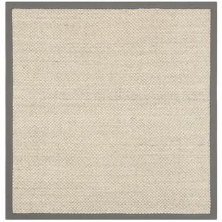 Hand woven Resorts Natural/ Grey Fine Sisal Rug (6 Square)