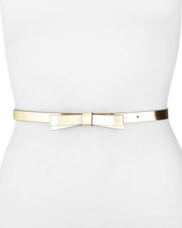 skinny bow belt, gold   kate spade new york   Gold (MEDIUM)