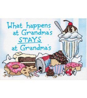 Dimensions Needlecrafts Stamped Cross Stitch, What Happens at Grandma's