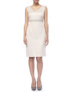 Detachable Sleeve Deco Dress, Womens   Marina Rinaldi   Pink (12W)