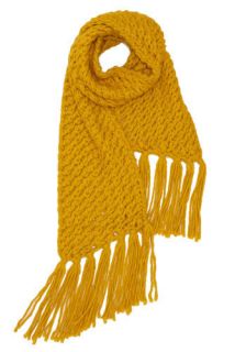 Tulle Clothing Knit Picky Scarf in Yellow  Mod Retro Vintage Scarves