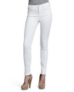 Womens Maria High Rise Skinny Jeans   J Brand Jeans   Blanc (27)