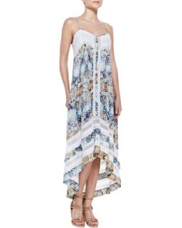 Womens Printed/Lace High Low Dress   12th Street by Cynthia Vincent   Indian