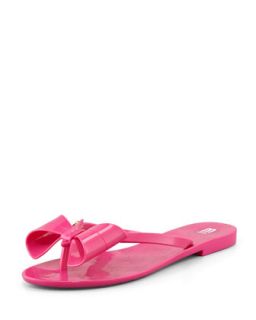 Harmonic II Jelly Bow Thong Sandal, Pink   Melissa Shoes   Pink (10.0B)
