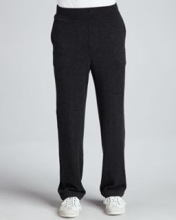 Mens Cashmere Lounge Pants, Charcoal   Charcoal (XX LARGE)