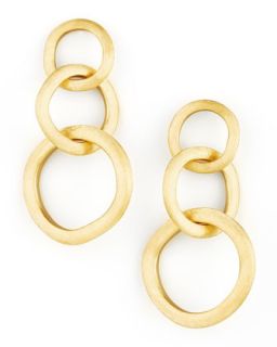 Jaipur Link Gold Large Drop Earrings   Marco Bicego   Gold (LARGE )