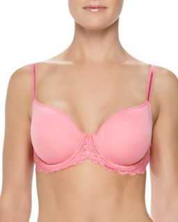 Womens Embrace Lace Contour Bra, Coral/Pink   Wacoal   Coral/Pink (36DD)