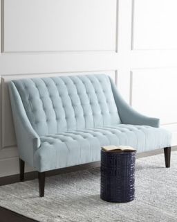 Envy Tufted Settee   Candice Olson