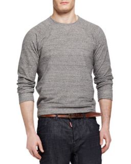 Mens Raglan Pullover Sweatshirt, Gray   Dsquared2   Gray (MEDIUM)
