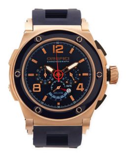 Mens Regatta Yachting Edition Watch, IP Rose Gold/Blue   Orefici Watches   Gold