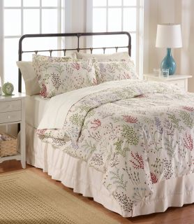 Botanical Floral Percale Comforter Cover