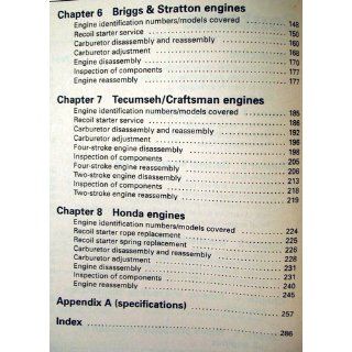 Small Engine Repair Manual, up to and including 5 HP engines (Haynes Manuals) Curt Choate, John Harold Haynes 0038345016660 Books