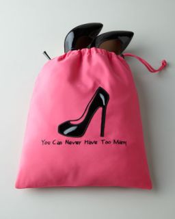 Hot Pink Shoe Bag   Pink