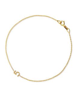 Mini Number Bracelet, Yellow Gold   Maya Brenner Designs   Gold (1)