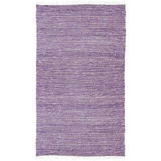 Purple Reversible Chenille Flat Weave Area Rug (10 X 14)