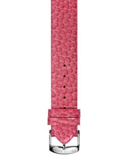 20mm Large Grainy Calfskin Strap, Coral   Philip Stein   Coral (20mm ,LARGE )