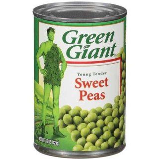 Green Giant Peas, 15 Ounce (Pack of 24)  Peas Produce  Grocery & Gourmet Food