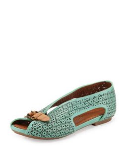 Bless Word Perforated Slip On, Mint Green   Gentle Souls   Mint (green) (36.