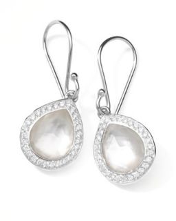Rock Candy Diamond Doublet Teardrop Earrings, 4/5L   Ippolita   Silver