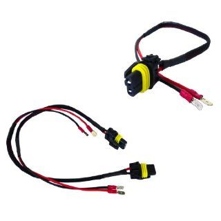 AGT H1 H3 Male Connectors Plugs Pigtail bulb wires Harness HID Input Wires (Pack of 2)  Vehicle Audio Auxiliary Adapters 