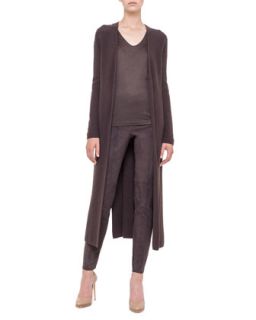 Womens Belted Cashmere Cardigan Duster   Akris   Coach marron (42/12)