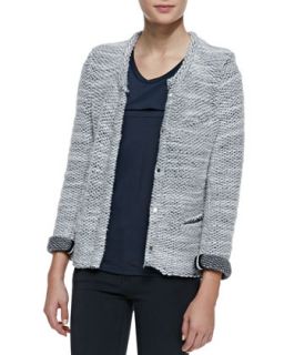 Womens Carene Braid Trim Knit Jacket   IRO   Light grey (38)