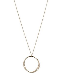 Drizzle 18k Gold Large Pave Open Circle Necklace   Ippolita   Gold (18k ,LARGE )