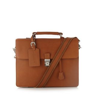 Hammond & Co. by Patrick Grant Designer leather tan briefcase