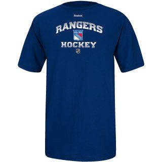 REEBOK Mens New York Rangers Authentic Elite Short Sleeve T Shirt   Size