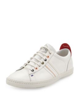 Mens Osmo Leather Low Top Sneaker, White   Paul Smith   White (8.0/9.0D)