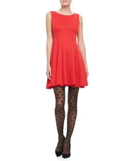 Womens Betsy Fit & Flare Dress   Alice + Olivia   Red (10)