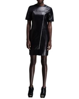 Womens Zip Front Leather Dress   Alexander Wang   Black (0)
