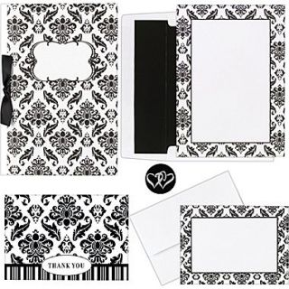 Great Papers Black & White Damask Complete Invitation Kit