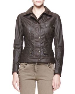 Womens Colby New Waxed Cotton Jacket   Belstaff   Faded olive (40/4)