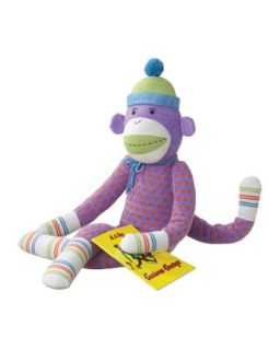 Dotty Large Plush Sock Monkey Toy   Monkeez   (LARGE )