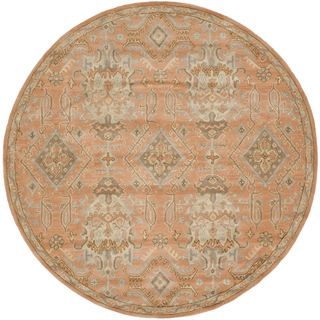 Safavieh Handmade Wyndham Terracotta Wool Rug (7 Round)